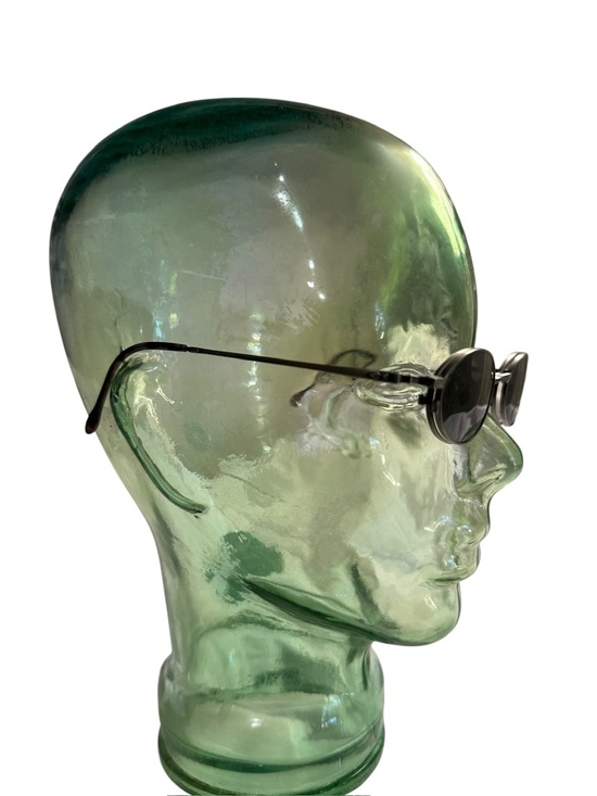 Rare Vintage ARTIFACTS 703 Clip-on Polarized Eyeglasses Oval Black 46 20 main image 6